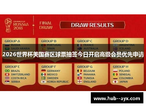 2026世界杯美国赛区球票抽签今日开启高级会员优先申请